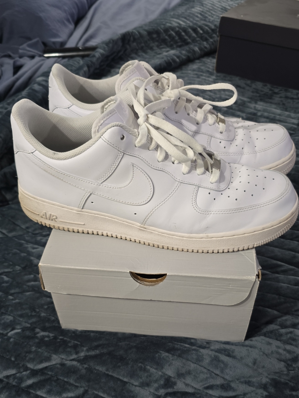 Nike White Low-Top Leather Sneakers